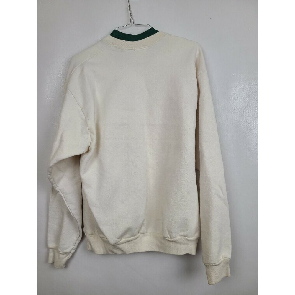 VTG 80s Womens A True Friend Teddy Bear Sweatshirt Medium Cream Pullover Grandma - Picture 5 of 9
